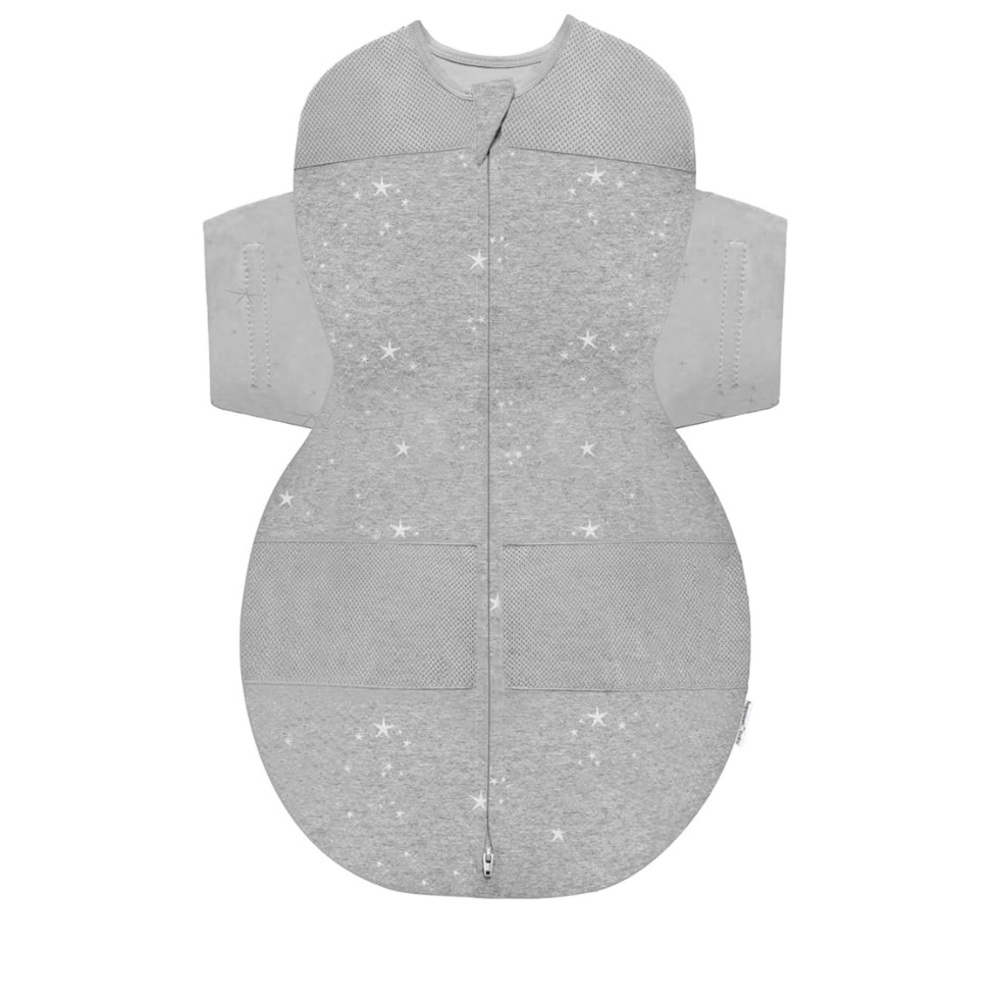Happiest baby snoo sack . 

Gray